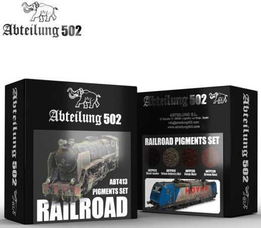 Abteilung 502 ABT413 Railroad Pigments - 20 ml. Bottles (Set of 4)