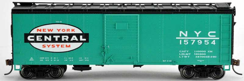 Bowser 41782 HO New York Central 40' Steel Side Box Car Kits & RTR #157954