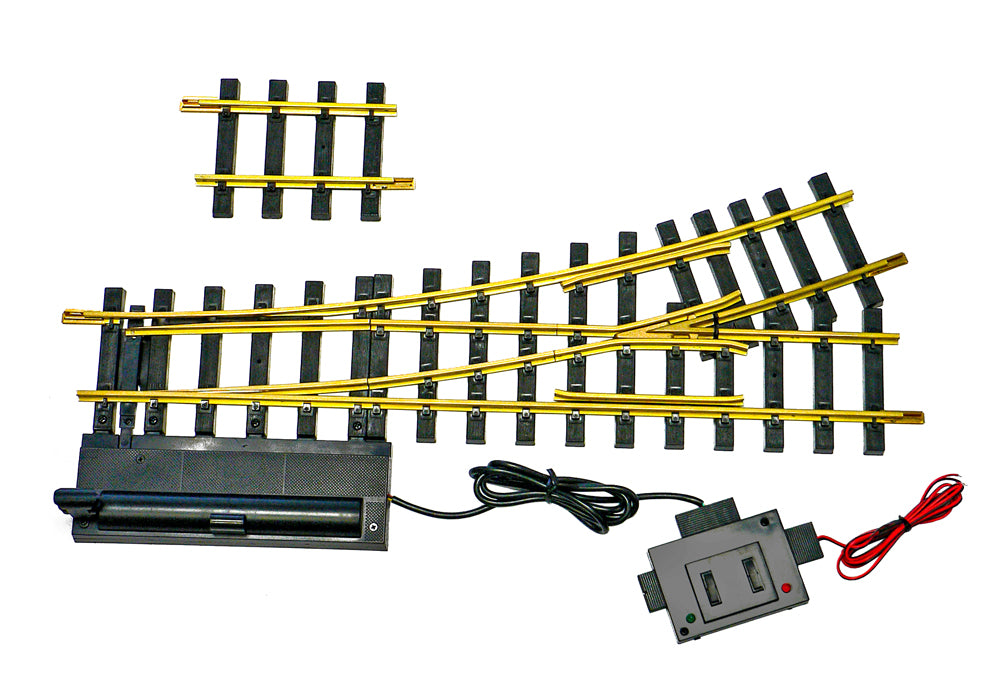 USA Trains R81625 G 8´ Brass Left Hand Remote Switch Turnout