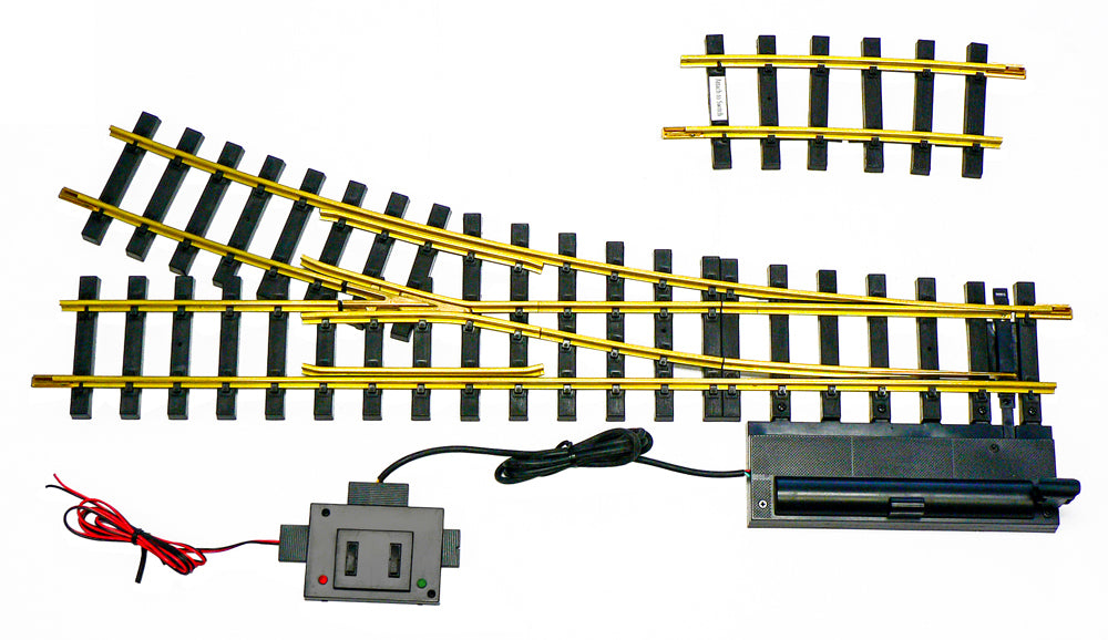 USA Trains R81720 G 10´ Brass Right Hand Remote Switch Turnout