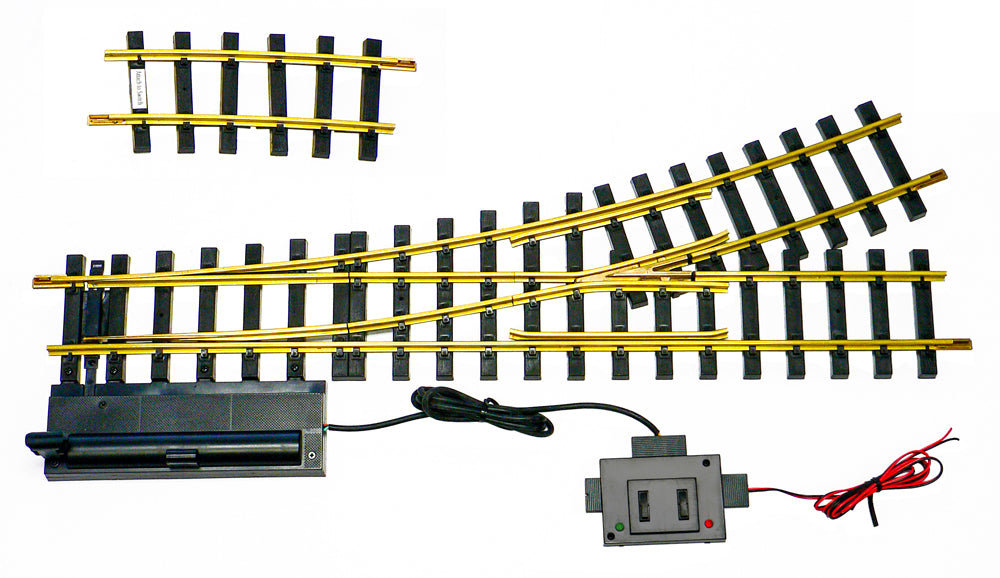 USA Trains R81725 G 10´ Brass Left Hand Remote Switch Turnout
