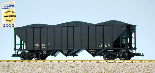 USA Trains R14000 G Undecorated 70 Ton 3 Bay Coal Hoppers (Black)