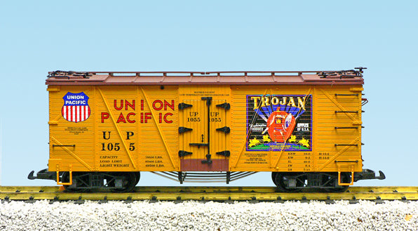 USA Trains R15024A G Union Pacific /Trojan Apples Fruit Outsided Braced Box Cars