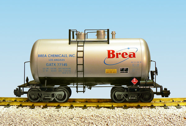 USA Trains R15212 G Brea Chemicals Beer Can Tank Car (Silver)
