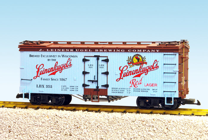 USA Trains R16450 G Blue/Brown Leinenkugels Red Lager U.S. Refrigerator Cars