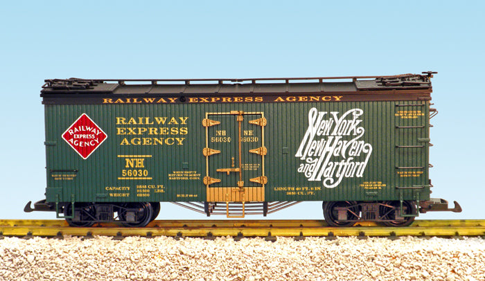 USA Trains R16452 G New Haven REA U.S. Refrigerator Cars (Green/Black)