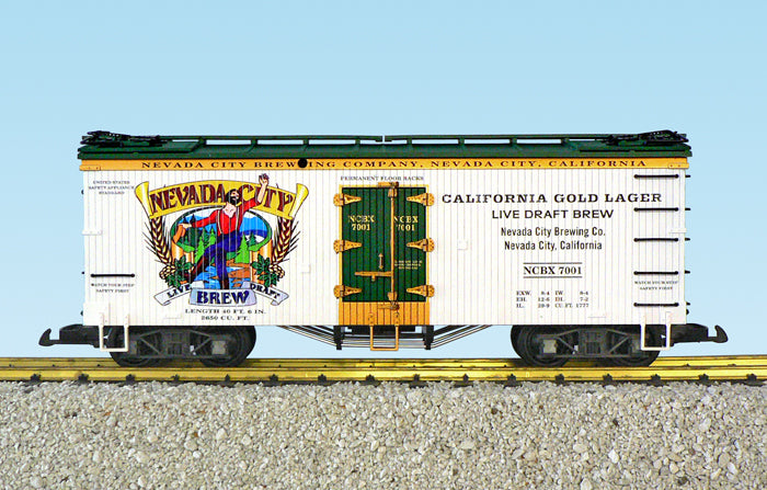 USA Trains R16478 G Nevada City Brew U.S. Refrigerator Cars (White/Green)