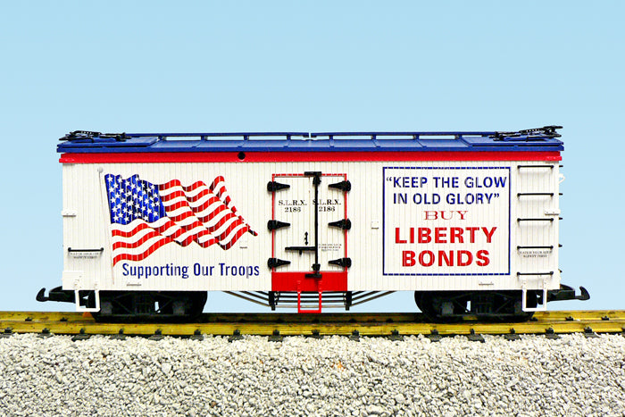 USA Trains R16486 G Liberty Bonds “Old Glory” U.S. Refrigerator Cars
