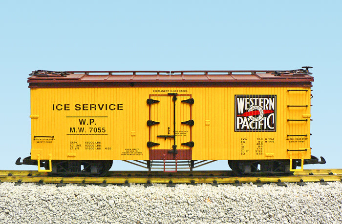 USA Trains R16488A G Western Pacific Ice Service U.S. Refrigerator Cars #7055