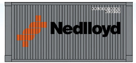 USA Trains R1711V G Nedlloyd 20 Foot Multi Length Container
