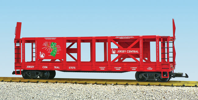 USA Trains R17235 G Jersey Central Two-Tier Auto Carrier Flat Car
