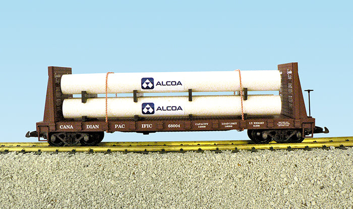 USA Trains R17616B G Canadian Pacific Pipe Load Flat Cars #768005