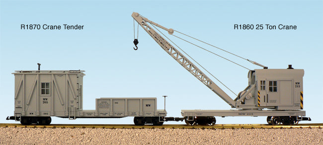 USA Trains R1870 G Maintenance of Way Crane Tender (for 25 Ton Crane)