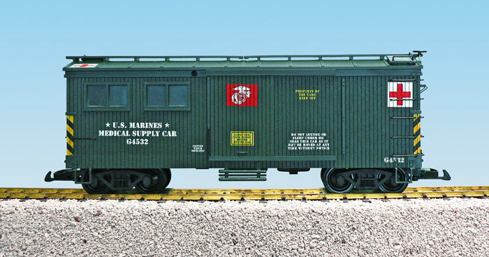 USA Trains R1893 G U.S Marine Corps Medical Car (Green)