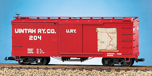 USA Trains R19027B G Uintah Railway Map Simulated Wood Box Car #206
