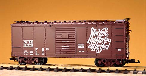 USA Trains R19053D G New Haven Simulated Steel Box Car (Brown) #30778