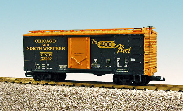 USA Trains R19058C G Chicago & North Western Simulated Steel Box Car #23557