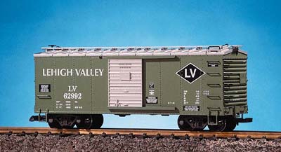 USA Trains R19060A G Lehigh Valley Simulated Steel Box Car #LV62992
