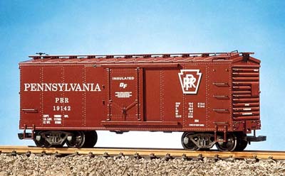 USA Trains R19062D G Pennsylvania Simulated Steel Box Car (Tuscan) #19142