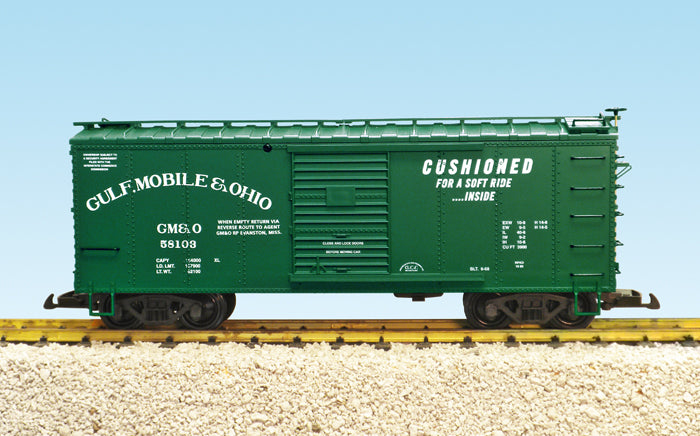 USA Trains R19092A G Gulf, Mobile & Ohio Simulated Steel Box Car #58100 (Green)