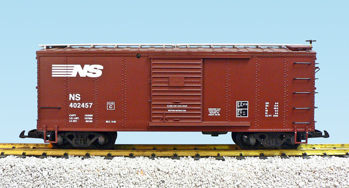 USA Trains R19103D G Gauge Norfolk Southern Simulated Wood Box Car #404460