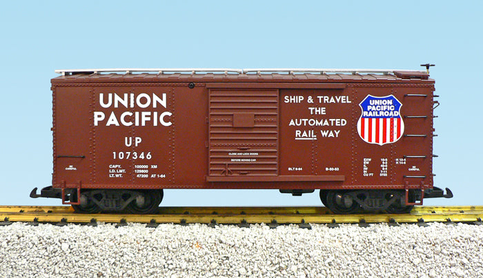 USA Trains R19105B G Union Pacific Simulated Wood Box Car (Brown) #107347