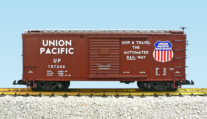 USA Trains R19105C G Union Pacific Simulated Wood Box Car (Brown) #107348