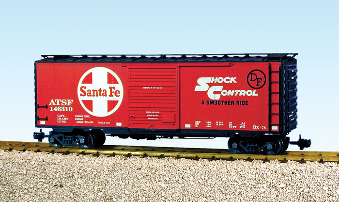 USA Trains R19200C G Santa Fe 40 Ft. PS-1 Simulated Steel Box Car