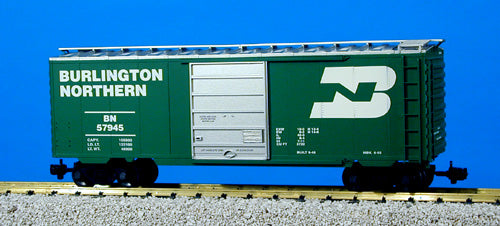 USA Trains R19207B G Burlington Northern 40 Ft. PS-1 Simulated Steel Box Car