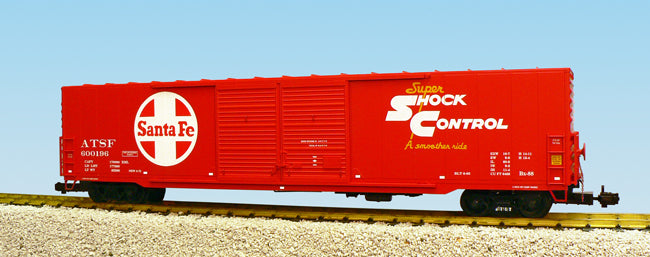 USA Trains R19400B G Red Santa Fe Double Door 60 Ft. Box Car