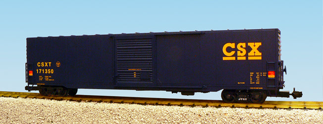 USA Trains R19407A G CSX Single Door 60 Ft. Box Car (Blue)