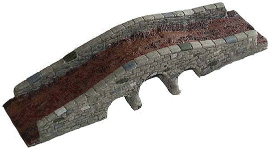 JR Miniatures H1305 HO Rough Stone Bridge 3 Archs