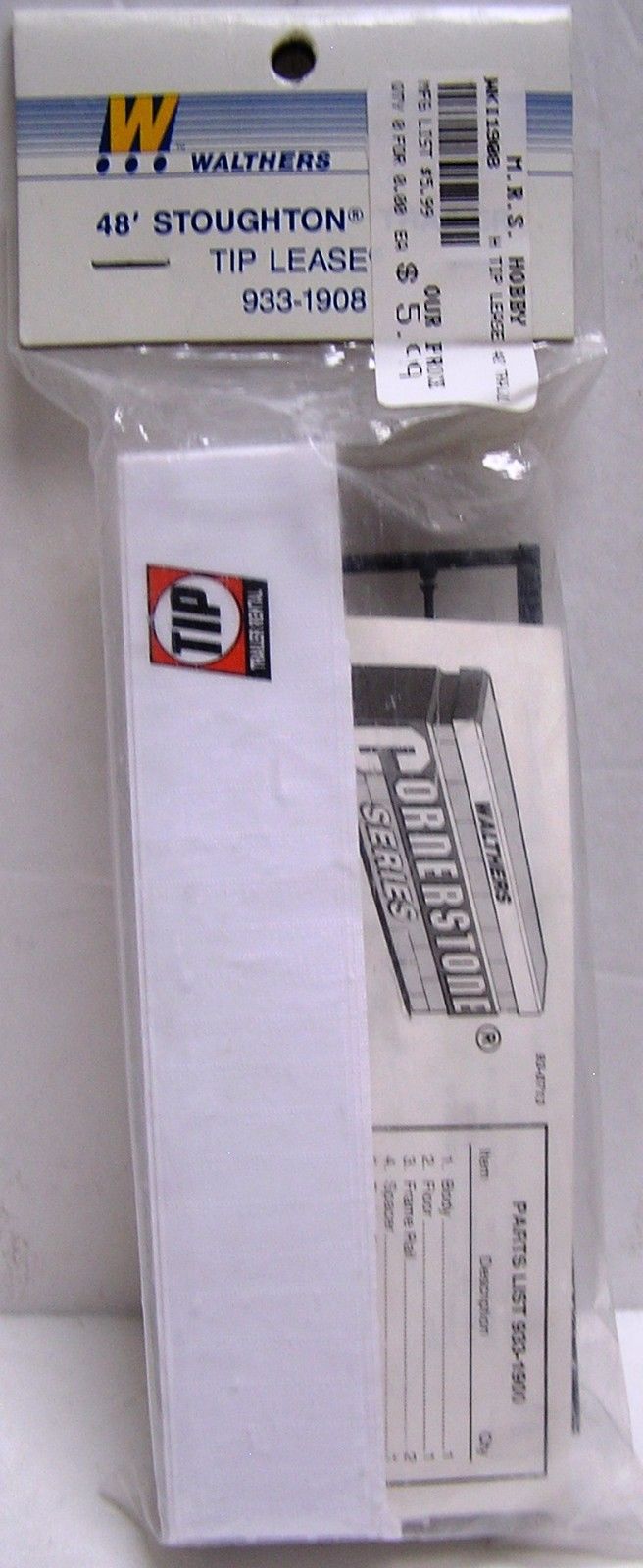 Walthers 933-1908 HO TIP Lease 48’ Stoughton Van Trailer Kit