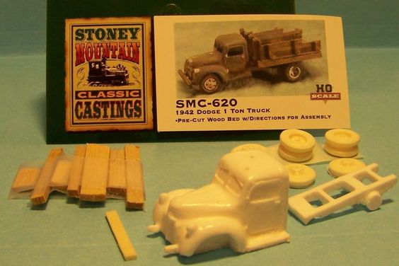 Stoney Mountain SMC-620 HO Dodge 1 Ton Truck 1942 Resin Kit