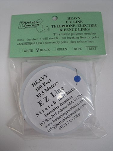 Berkshire Junction EZBLACK100 EZ Line Telephone, Electric & Fence Lines Black