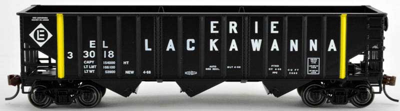 Bowser 41834 HO Erie Lackawanna 70 Ton 14 Panel Hopper Car #33044
