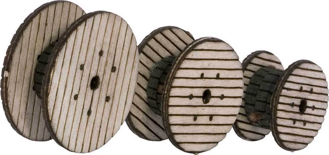 Walthers 949-4155 HO Cable Reels Laser-Cut Wood Kit