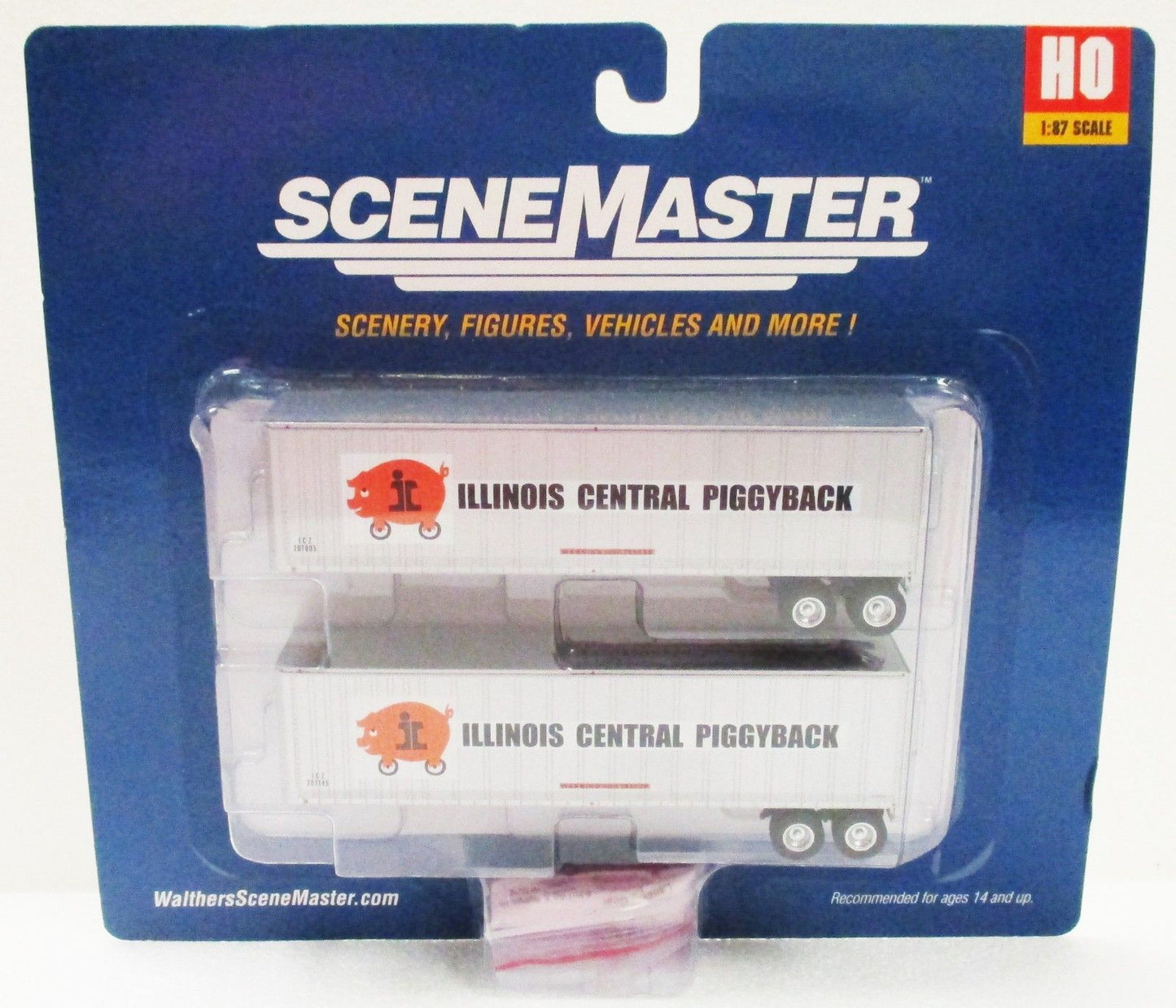 Walthers 949-2506 HO Illinois Central 40' Trailmobile Trailer (Set of 2)