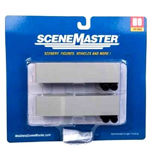 Walthers 949-2500 HO Undecorated 40' Trailmobile Trailer Kit (Pack of 2)