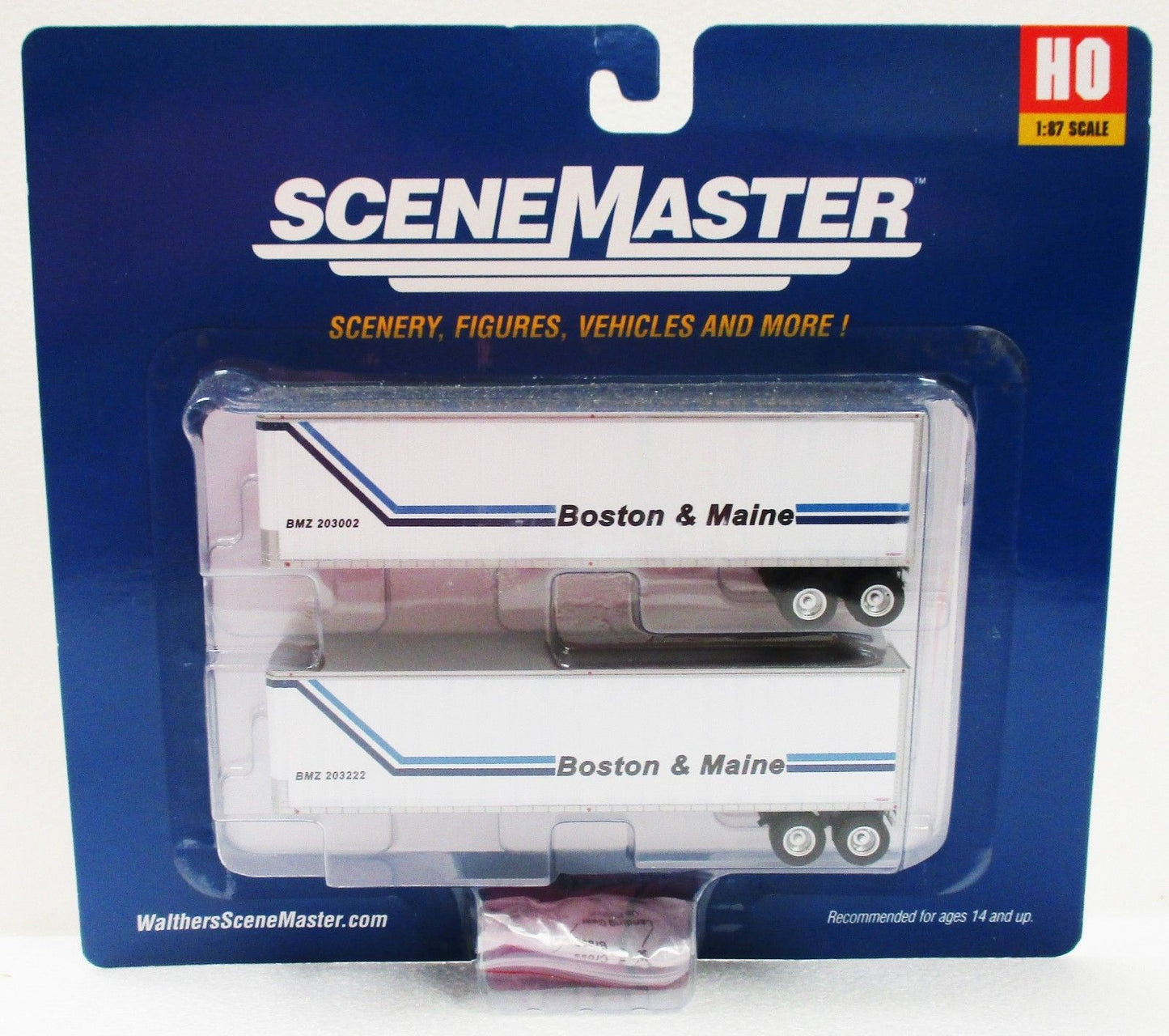 Walthers 949-2502 HO Boston & Maine 40' Trailmobile Trailer (Pack of 2)