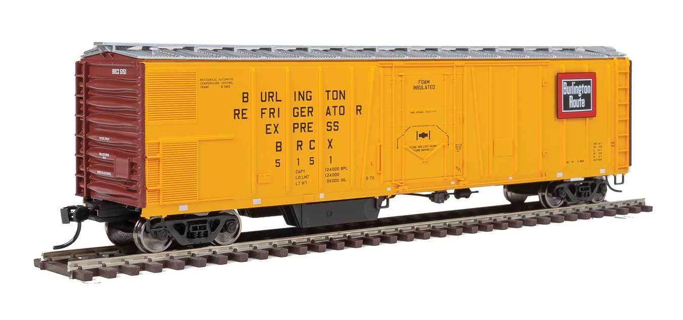 Walthers 910-3755 HO Burlington Refrigerator Express 50' AAR Mech Reefer #5151
