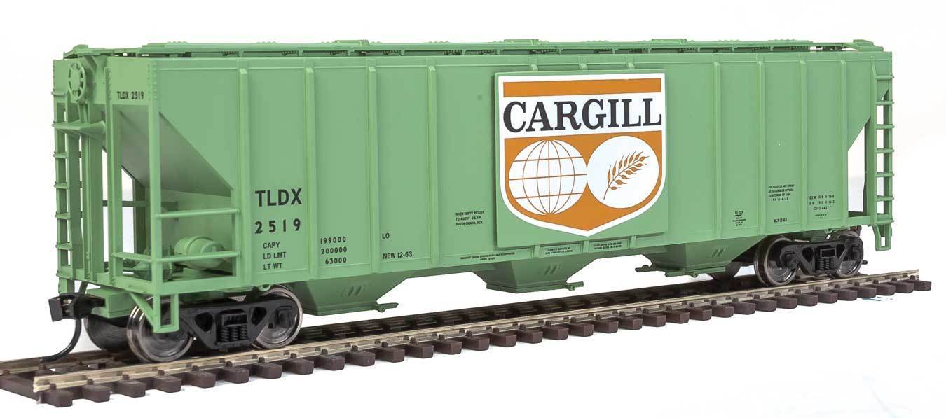 Walthers 910-7255 HO Cargill 54' Pullman-Standard 4427 CD Covered Hopper #2519