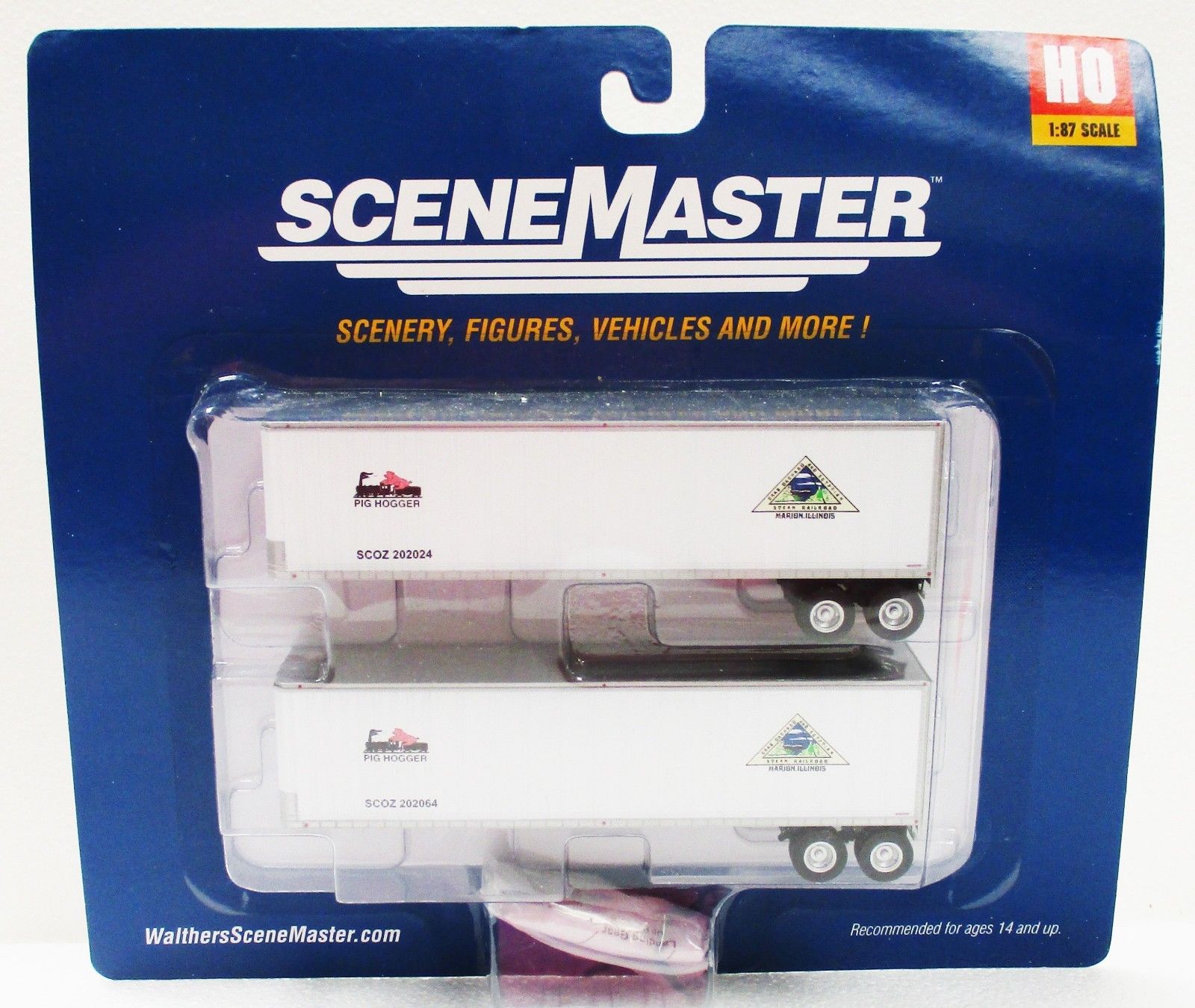 Walthers 949-2505 HO Crab Orchard & Egyptian 40' Trailmobile Trailer (Pack of 2)