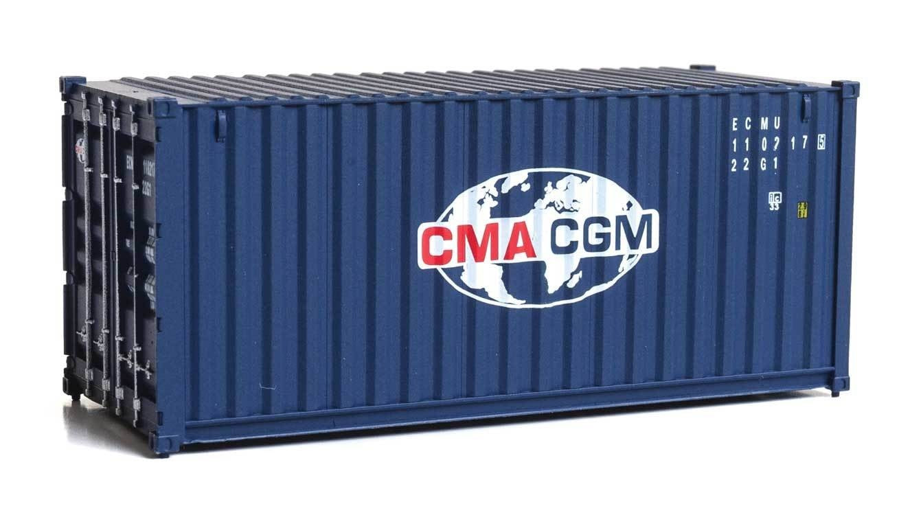 Walthers 949-8070 HO CMA-CGM 20' Corrugated Container