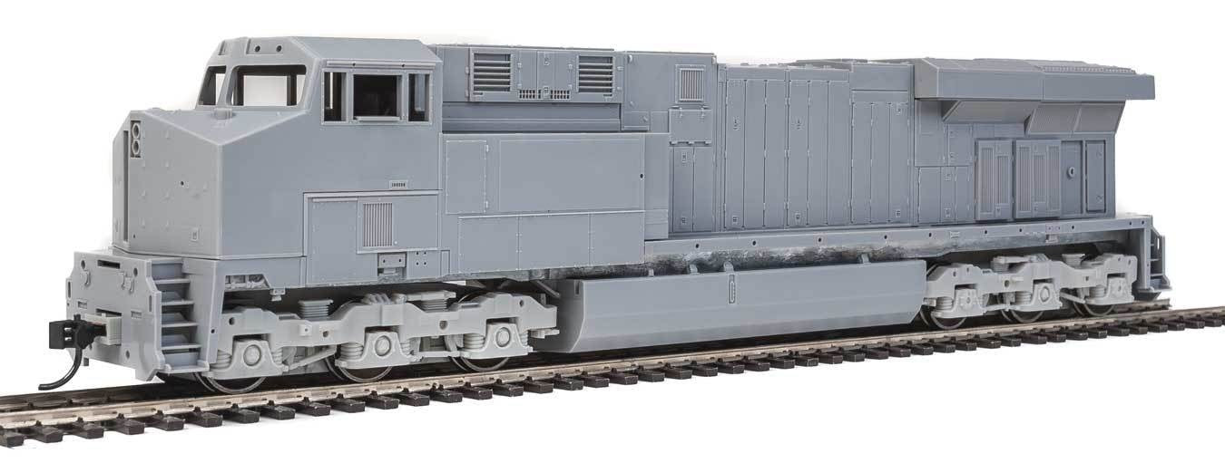 Walthers 910-10150 HO Undecorated GE ES44C4 GEVO Diesel Locomotive - Standard DC