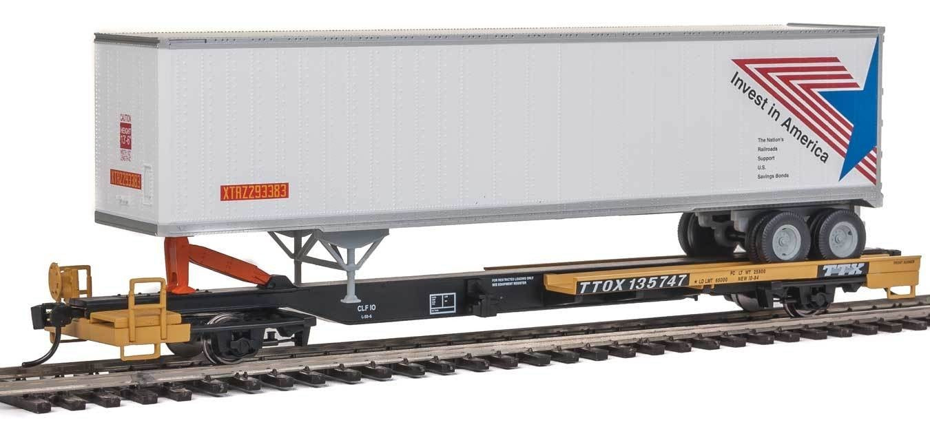 Walthers 910-5016 HO TTOX 50' Front Runner #135747 w/45' XTRA Trailer #293383