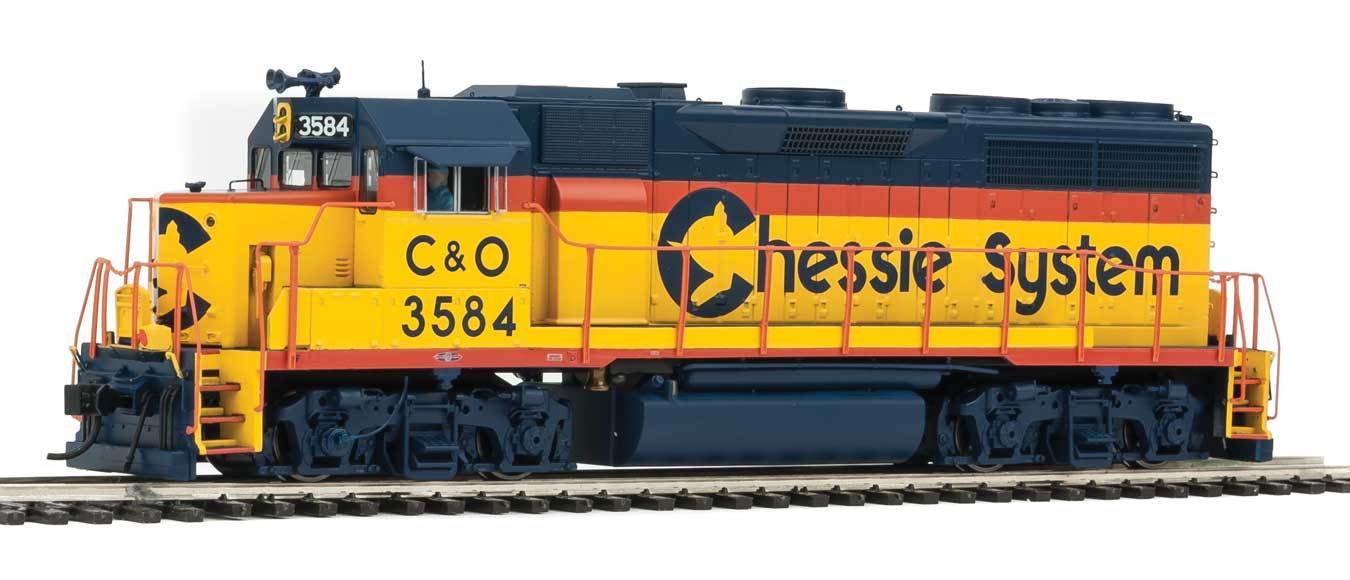 Walthers 920-42166 HO Chessie System C&O EMD GP35 Diesel DC/Sound/DCC #3584