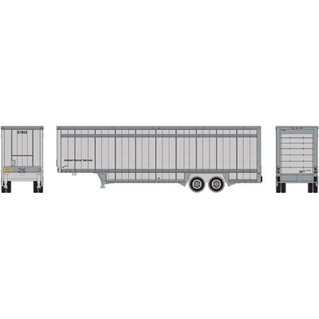 Athearn 6906 N UPS 40' Drop Sill Parcel Trailer,No Logo #87969