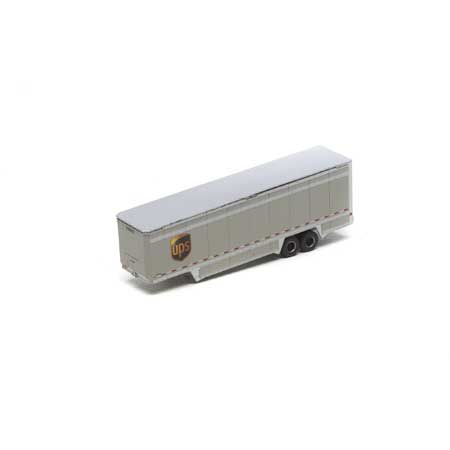 Athearn 6909 N UPS 40' Drop Sill Parcel Trailer #708622