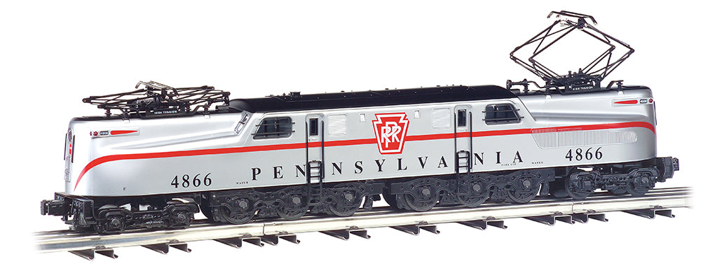 Bachmann 41853 O Pennsylvania Silver Single Stripe GG-1 Electric Loco #4866